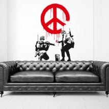 Vinilos y pegatinas grafiti banksy