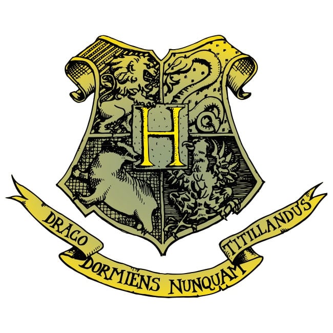 Pegatinas emblemas Hogwarts Harry Potter