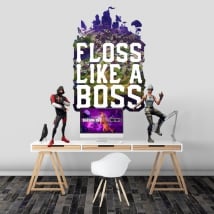 Vinilos fortnite floss like a boss