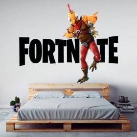 Vinilos y pegatinas pollo de fortnite