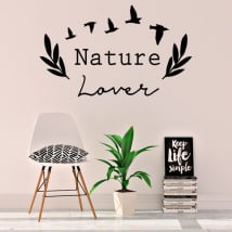 Vinilos y pegatinas frase inglés nature lover