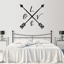Vinilo decorativo y pegatina love