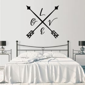 Vinilo decorativo y pegatina love