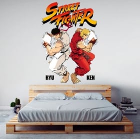 Vinilos y pegatinas videojuego street fighter