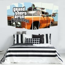 Vinilos videojuego grand theft auto san andreas