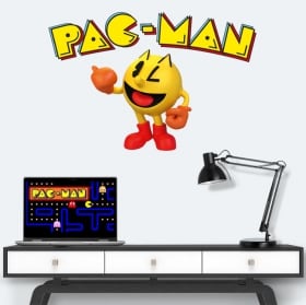 Vinilos y pegatinas videojuego retro pac-man