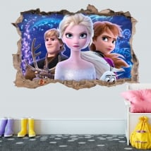 Vinilos decorativos y pegatinas 3d disney frozen 2