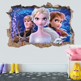 Vinilos decorativos y pegatinas 3d disney frozen 2