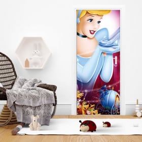 Vinilos para puertas disney la cenicienta