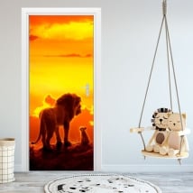 Vinilos para puertas y armarios disney el rey león