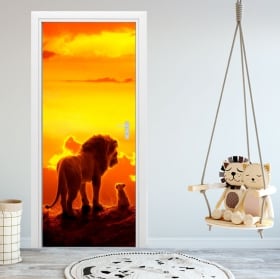 Vinilos para puertas y armarios disney el rey león