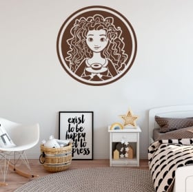 Vinilos decorativos y pegatinas disney brave indomable