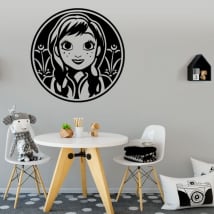 Vinilos y pegatinas disney frozen princesa anna