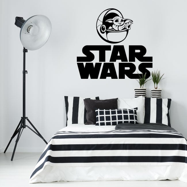 Quadro Decorativo Star Wars Baby Yoda 133 - Fran Adesivos de Parede