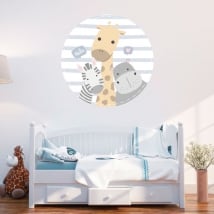 Vinilos y pegatinas para bebé animales amigos