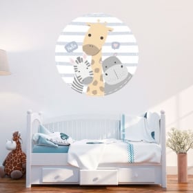 Vinilos y pegatinas para bebé animales amigos