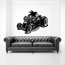Vinilos y pegatinas coche retro california south