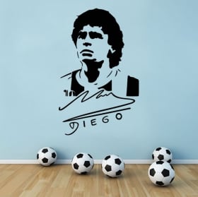 Pegatinas y vinilos de fútbol maradona