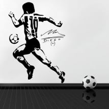 Pegatinas de vinilos fútbol maradona