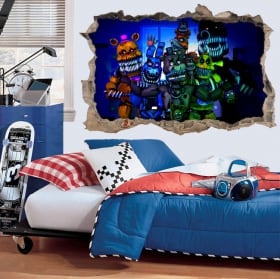 Vinilos 3d videojuego five nights at freddy’s