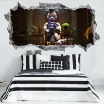 Pegatinas de vinilos 3d videojuego five nights at freddy’s