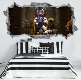 Pegatinas de vinilos 3d videojuego five nights at freddy&rsquo;s