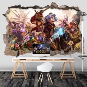 Pegatinas de vinilos league of legends 3d