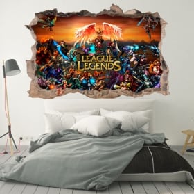 Vinilos decorativos league of legends 3d