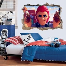 Vinilos agujero 3d videojuego brawl stars