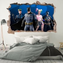Vinilos y pegatinas agujero pared fortnite 3d