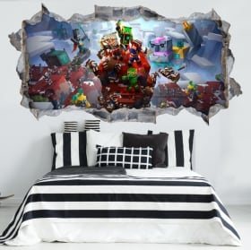 Vinilos adhesivos 3d minecraft