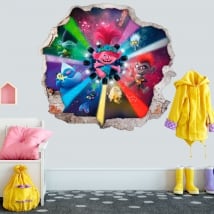 Pegatinas de vinilos trolls 3d
