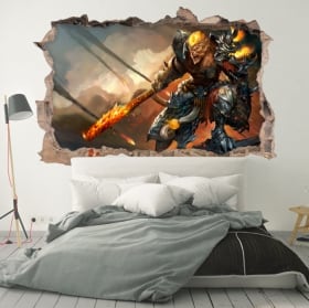 Vinilos y pegatinas agujero 3d league of legends