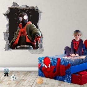 Vinilos adhesivos miles morales spider-man 3d