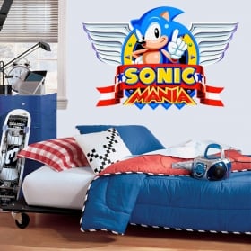 Vinilos y pegatinas videojuego sonic mania