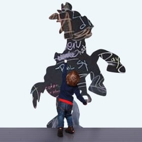 Vinilos pizarra negra perdigón caballo toy story
