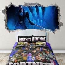 Vinilos de pared videojuego fortnite 3d