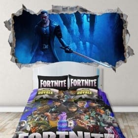 Vinilos de pared videojuego fortnite 3d