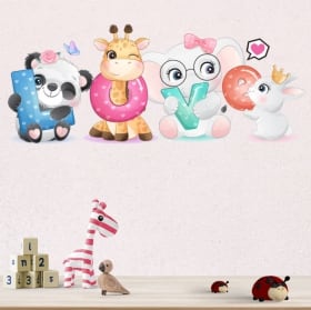 Vinilos y pegatinas paredes animales love