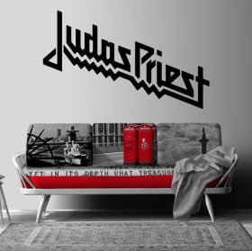 Vinilos y pegatinas banda de música judas priest