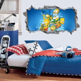 Vinilos y pegatinas 3d los simpsons