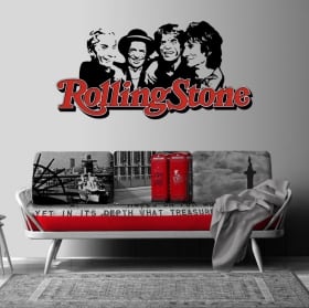 Vinilos y pegatinas banda de música rolling stone