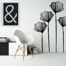 Pegatinas de vinilos flores para decorar