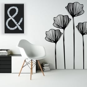Pegatinas de vinilos flores para decorar