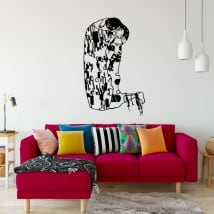 Vinilos y pegatinas gustav klimt obra de arte el beso