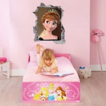 Vinilos disney frozen princesa anna 3d