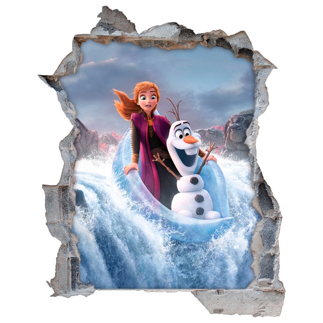 Evento monigote de nieve Correspondiente 🥇 Vinilos disney frozen 2 anna y olaf 3d 🥇