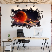 Vinilo luna en espacio