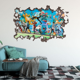 Vinilo pokemon 3d