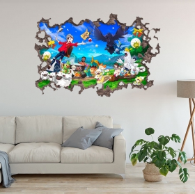 Vinilo pok&eacute;mon 3d